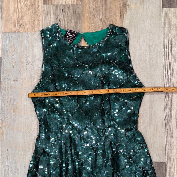 Sean teal Sequin Mini Dress - Picture 4 of 9